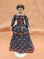 10 1/2 Antique Bisque German China Head in Wonderful Outfit