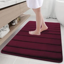 Buganda Memory Foam Bath Mat, 40 x 32, Ultra Soft and Non-Slip Bathroom Rugs,...