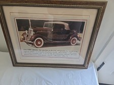 Ford Deluxe Cabriolet 1934 Framed Print 16 X 13 Ford Deluxe Cabriolet 1934 Framed Print 16 X 13