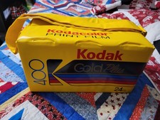 Vintage KODAK PRINT FILM KODACOLOR GOLD 100 24 Exp Film TOTE HCM GOLD MEDAL YLW