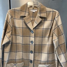 PENDLETON WOMENS BLAZER JACKET VINTAGE 100 VIRGIN Wool SIZE SMALL TAN