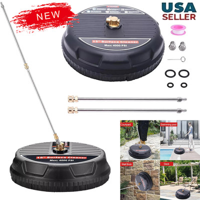 15 Inch Pressure Washer Surface Cleaner 4000PSI Power Washer Attachment for Deck