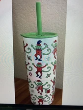 Christmas 2025 Starbucks Roller Rabbit 24 oz. SS Tumbler Monkeys FREE SHIPPING