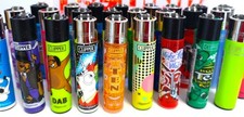 100% GENUINE ORIGINAL CLIPPER LIGHTER WITH RANDOM PRINTED DESIGNS  10 for &pound;11.99
