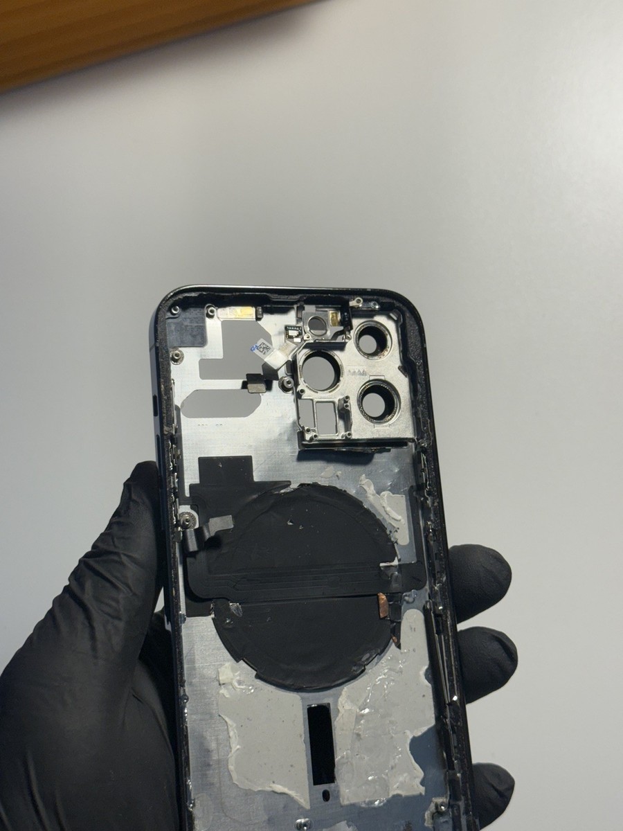 OEM Original iPhone 13 Pro Max Back Housing Blue Cracked | eBay