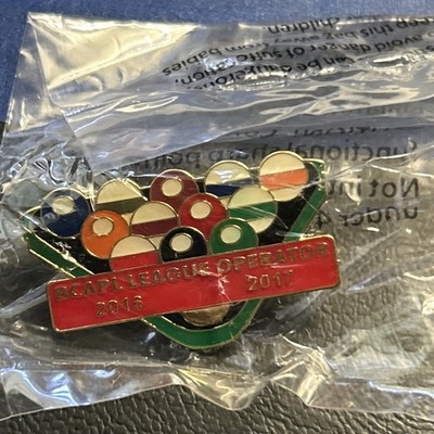 Lapel Pin billards Pool Player Bca Pool League 2016 2017 Operator