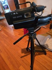 Vintage Sears VHS Movie Camcorder - Black With Tripod  