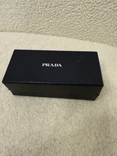Prada Empty Sunglasses Eyeglasses Box Black Logo Authentic Gift Case