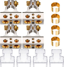 2 Pairs Battery Terminal Connectors 0/4/8/10 Gauge Battery Terminal Connectors w