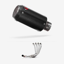 Lextek CP8C Carbon Exhaust System Low Level Honda CB650R/F & CBR650R/F 14-24