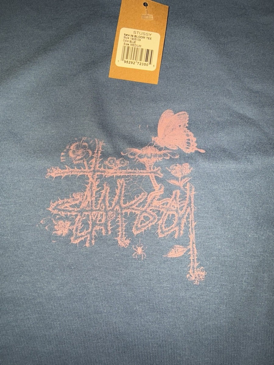 STUSSY IN BLOOM TEE Mサイズ 青 Stussy - In Bloom Tee – NJ Skateshop
