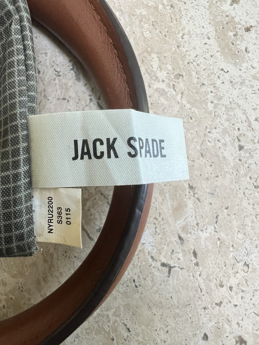 JACK SPADE Tan Solid Leather Briefcase Bag | eBay