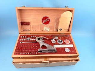 Watchmakers Seitz Jeweling Tool Press Kit NOS Swiss Made
