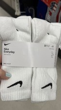 Nike Everyday Dri-FIT Crew Socks 6 Pairs Cushioned Men s 8-12 Women s 10-13 NWT