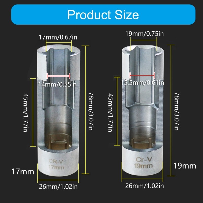 Diesels Injector Fuels Line Socket Wrench for Easy and Safe Removal Hand Tool thumbnail 8
