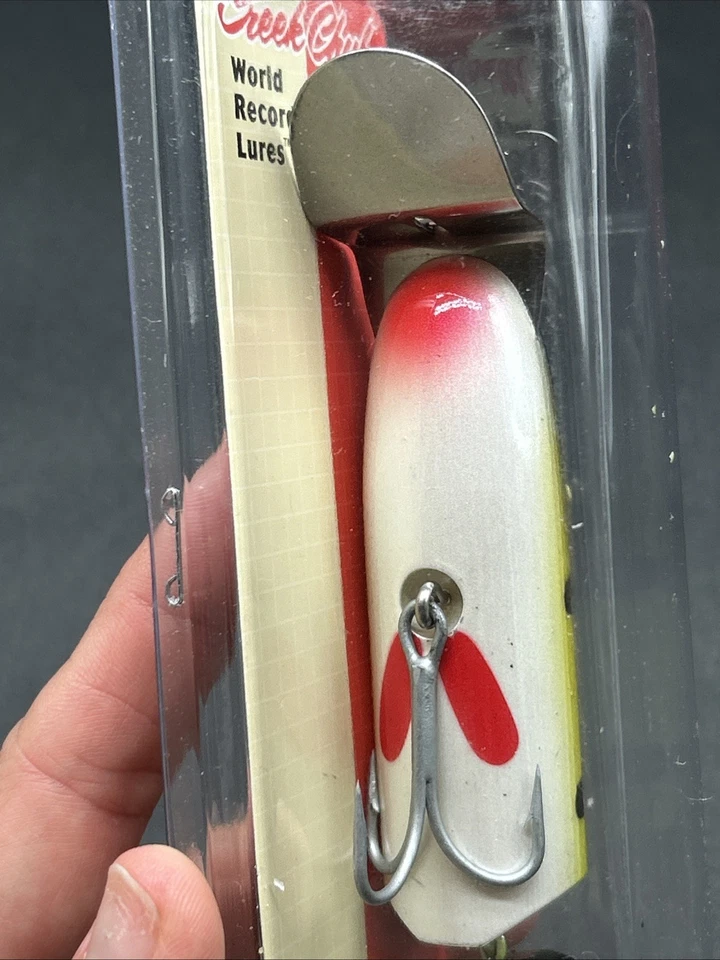 "Señuelos Creek Chub Pikie articulados 6"" rojo/blanco pesca nuevos" Foto 4 de 4