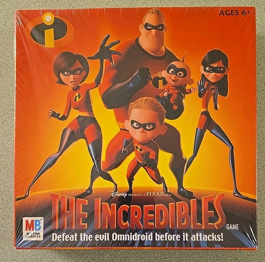 The Incredibles Board Game, Disney Pixar Milton Bradley 2004