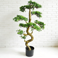Large Artificial Bonsai Tree Fake Plant Decoration For Desktop Display Pine Tree