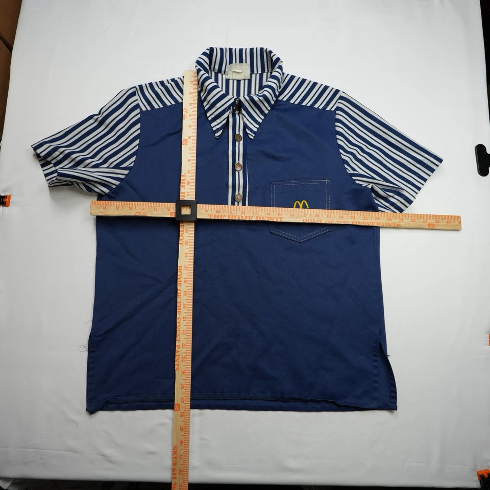 Vintage McDonald's 1976 70s Employee Button Shirt Uniform Size L (23X27.5) Vtg - Image 3 of 4