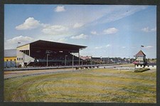 Grandstand Racetrack Charlottetown Park Prince Edward Island postcard 1950s