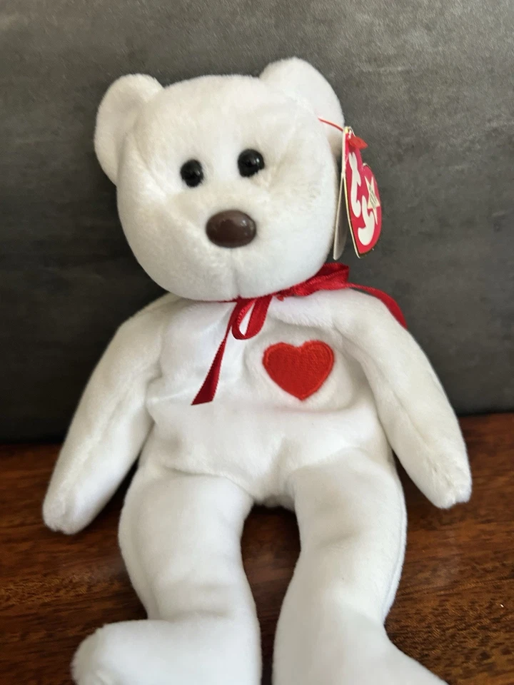Ty Beanie Baby Valentino the Bear 1993 (Rare Collectable)  - Image 3 of 4