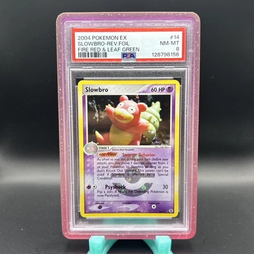 Pokemon 2004 EX Fire Red Leaf Green #14 Slowbro Rev.Foil PSA 8