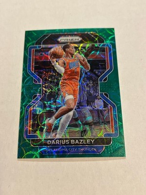 2021-22 Panini Prizm Darius Bazley 5/8 Choice Green Scope Thunder SSP MS1