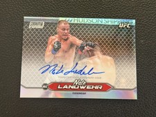 2025 Topps Stadium Club UFC RC Nate Landwehr Chrome Auto Refractor BRD