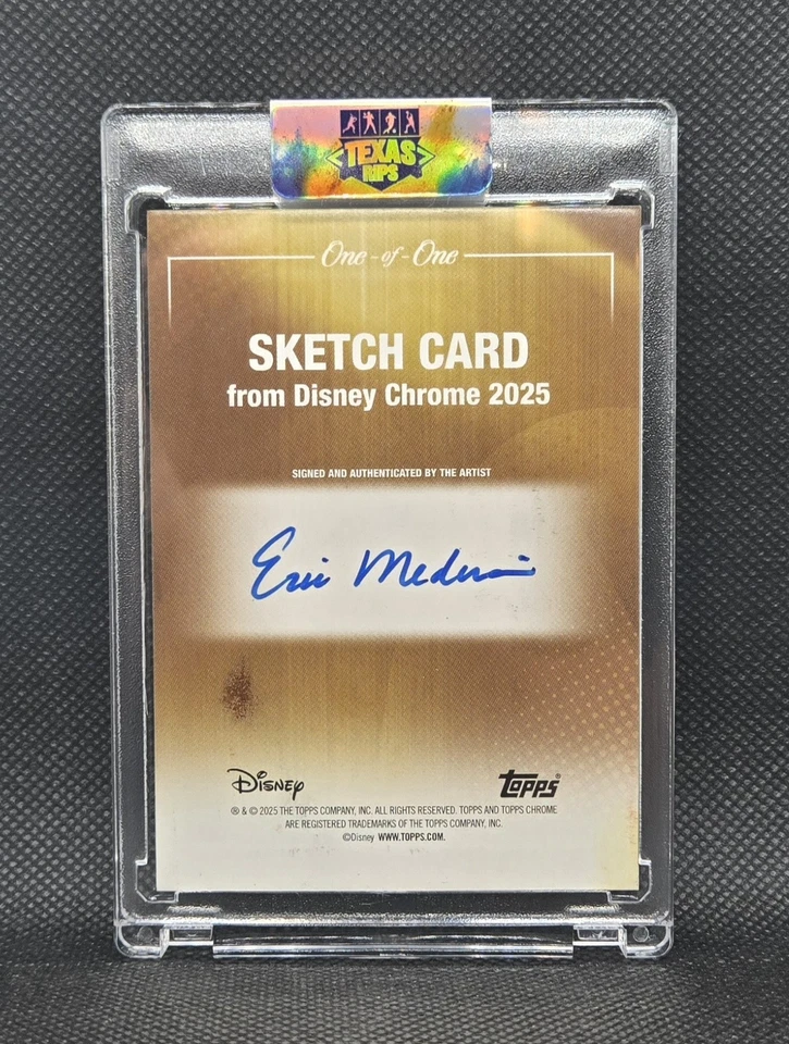 2025 Topps Chrome Owl 1/1 Eric Medina Auto Sketch Card! Owl Not On Checklist!!! - Image 2 of 2