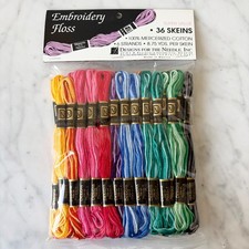 Designs for the Needle Embroidery Floss 36 Skeins Variegated 100 Cotton