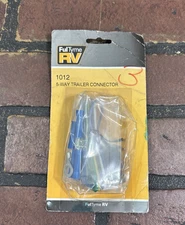 FulTyme RV 5-Way Flat Connector Molded Male 8" of 16 Gauge Wire