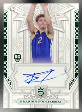 2023-24 Topps Royalty Brandin Podziemski Pursuit Greatness Green Rookie Auto /5