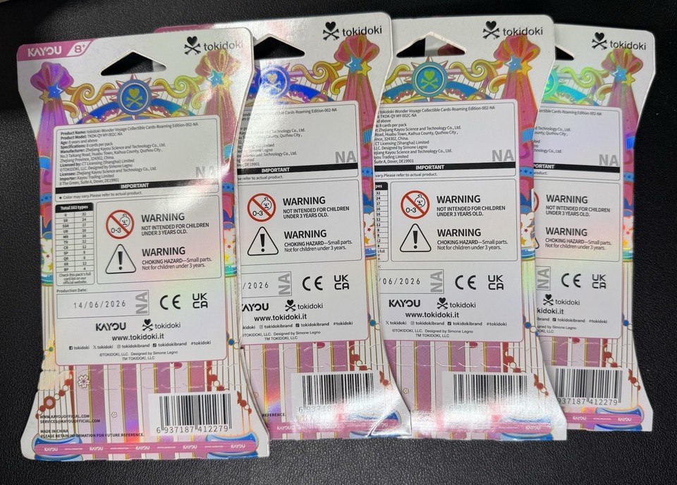 KAYOU Tokidoki Wonder Voyage Series 02 Trading Card Pack 8 Cards ...