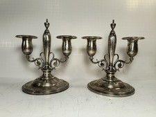 Old Colonial Collection by Towle 37222 Sterling 2-arm Candle Stick Holder