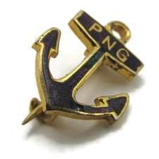 PNG Anchor Pin Vintage