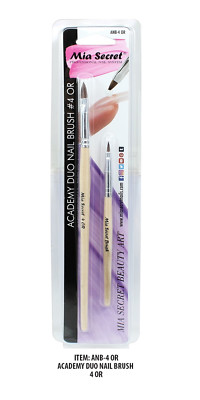 Mia Secret Professional Nail System Academy Duo Nail Brush ANB-4 OR