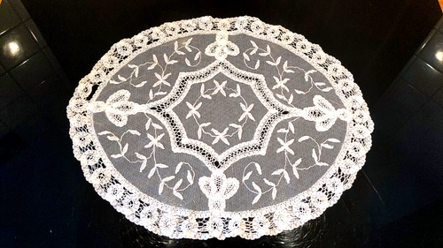 9x Häkeldeckchen Platzdeckchen Spitzendeckchen ca. 1930 aus Nachlass - Bild 5 von 8