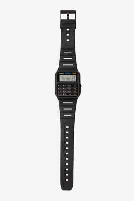 Casio Databank CA53W-1 Black Resin Case and Band, Men's