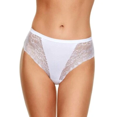 3 Stück Damen Slips mit Spitze Jadea Gr. 36-40 Unterhose Baumwolle