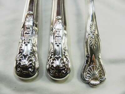 44 Piece Vintage Silver Plate Canteen Cutlery Set 6 Settings Kings