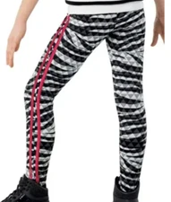 New WEISSMAN Ain't Your Mama Zebra Leggings 30-9558 RED SIDE STRIPE XLA XL ADULT