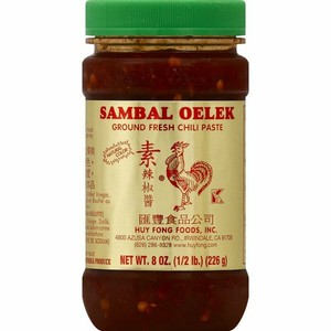 Sambal Oelek Ground Fresh Chili Paste 8oz Huy Fong Foodsroosterbrand Fresh Stock Ebay