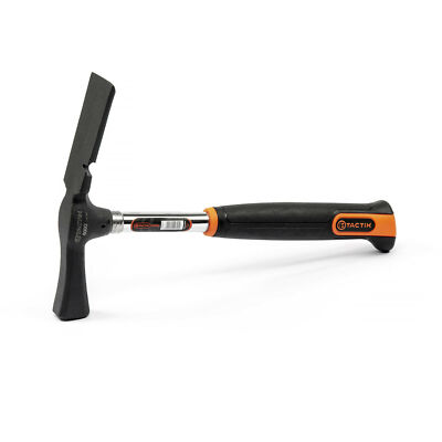 TACTIX Hammer Maurerhammer 600g Typ B Berliner Form Stahlrohrstiel 2K-Griff TÜV