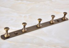 Antique Brass Wall Mounted Coat Cloth Hat Double Hook Rack Hanger Holder wba185