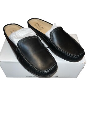 MJNY by Marc Joseph Black Leather Slip-On Loafers Shoes  display picture 3