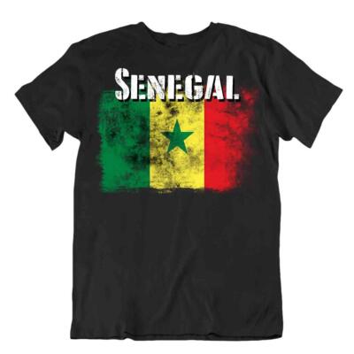 Senegal Flagge T-Shirt Souvenir De Voyage Bluse Mode Senegal Flagge Tshirt