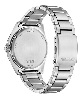 Citizen Men's Eco-Drive Calendar Silver Stainless Steel Watch 43