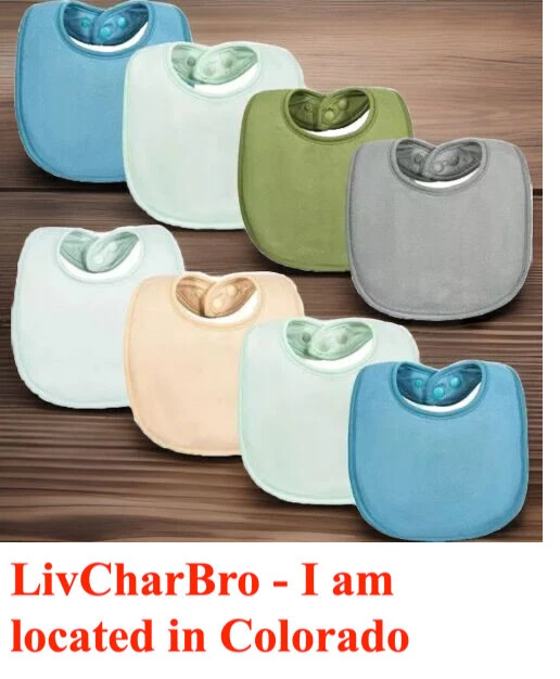 Baby Feeding Bibs 8 Pack Waterproof and Absorbent Infant Drool Bibs
Opens in a new window or tab