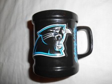 NFL Football Embossed Carolina Panthers 10 oz. Coffee Mug VGUC