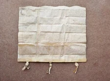 1677 Manor of Aston Birmingham Mansion house 2 page Vellum Deed Indenture